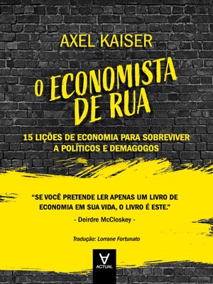 cover image of O Economista de Rua